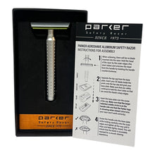 Load image into Gallery viewer, Parker AeroShave Aluminum Safety Razor- Classic Length