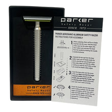 Load image into Gallery viewer, Parker AeroShave Aluminum Safety Razor- Long Handle