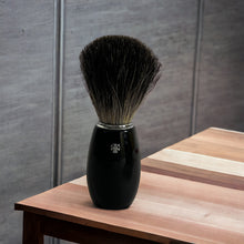 Load image into Gallery viewer, DOVO Black Pure Badger Acrylic Shaving Brush