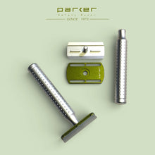 Load image into Gallery viewer, Parker AeroShave Aluminum Safety Razor- Classic Length