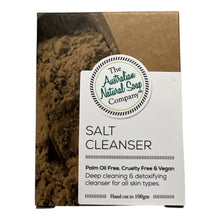 Load image into Gallery viewer, Salt cleanser packaging with 'The Australian Natural Soap Company' logo on a white background