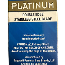 Load image into Gallery viewer, Personna platinum double edge blades