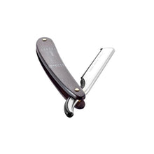 Load image into Gallery viewer, DOVO Shavette Straight Razor Ebony Wood Handle
