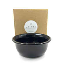Load image into Gallery viewer, Black Ceramic Shaving Bowl