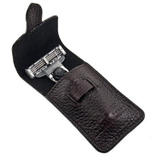 Load image into Gallery viewer, Parker TM-3 Travel Mach 3 Razor & Leather Case - Compact Size