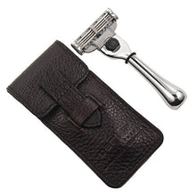 Load image into Gallery viewer, Parker TM-3 Travel Mach 3 Razor & Leather Case - Compact Size