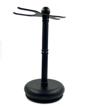 Load image into Gallery viewer, Parker Deluxe Matte Black 2-Prong Razor & Brush Stand