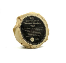 Load image into Gallery viewer, Charcoal &amp; Eucalyptus Shaving Soap Disc - 80g
