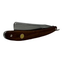 Load image into Gallery viewer, Copy of GOLD DOLLAR SW66 ROUND POINT STRAIGHT RAZOR 6/8", EBONY WOOD HANDLE