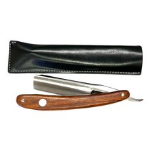 Load image into Gallery viewer, Copy of GOLD DOLLAR SW66 ROUND POINT STRAIGHT RAZOR 6/8", EBONY WOOD HANDLE