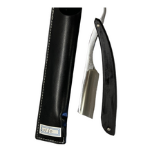Load image into Gallery viewer, Copy of GOLD DOLLAR W58 MINI STRAIGHT RAZOR 5/8", EBONY WOOD HANDLE
