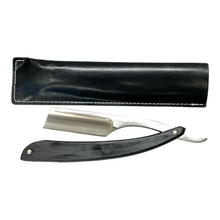 Load image into Gallery viewer, Copy of GOLD DOLLAR W58 MINI STRAIGHT RAZOR 5/8", EBONY WOOD HANDLE