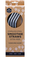 Load image into Gallery viewer, Ever Eco Stainless Steel Straws Bent- 4pk + Brush