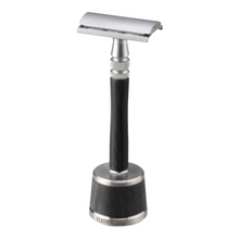 Load image into Gallery viewer, New Feather Wood Handle Stainless Double Edge Razor WS-D2S With Stand