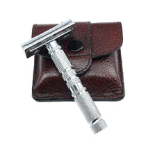 Load image into Gallery viewer, Parker A-1R Travel Safety Razor with Leather Case
