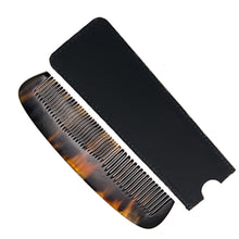Load image into Gallery viewer, Parker OX Horn Pocket Comb & Leather Case