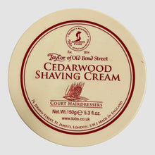 Load image into Gallery viewer, Taylor of Old Bond Street Cedarwood Shaving Cream 150g Bowl