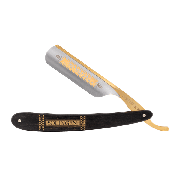 DOVO Solingen Bismarck Straight Razor: Ebony Handle 6/8
