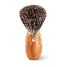 Load image into Gallery viewer, DOVO Olive Wood Handle Pure Badger Hair Shaving Brush.
