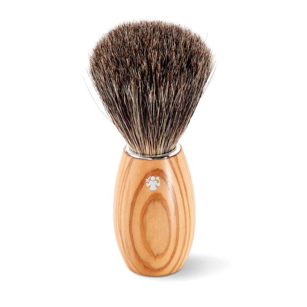 DOVO Olive Wood Handle Pure Badger Hair Shaving Brush.
