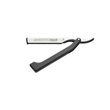 Load image into Gallery viewer, DOVO Shavette Straight Razor Black Plastic Handle
