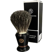 Load image into Gallery viewer, Frank Shave Badger Hair Shaving Brush Black #15
