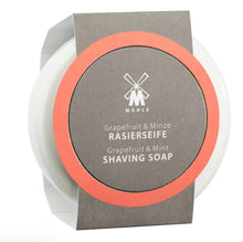 Load image into Gallery viewer, Muhle Grapefruit &amp; Mint Shaving Soap In A Porcelain Bowl – 100g
