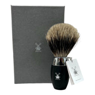 MUHLE Kosmo Fine badger brush. Bog Oak Handle