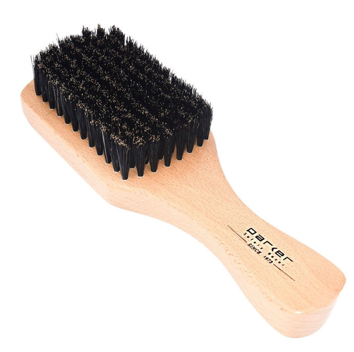 Parker Boar Bristle Beard & Hair Brush with Beechwood Handle