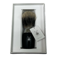 Load image into Gallery viewer, MUHLE Kosmo Fine badger brush. Bog Oak Handle
