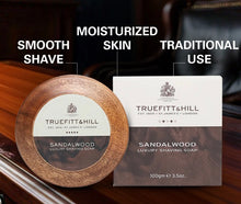 Load image into Gallery viewer, Truefitt &amp; Hill Luxury Sandalwood Shaving Soap &amp; Wooden Bowl
