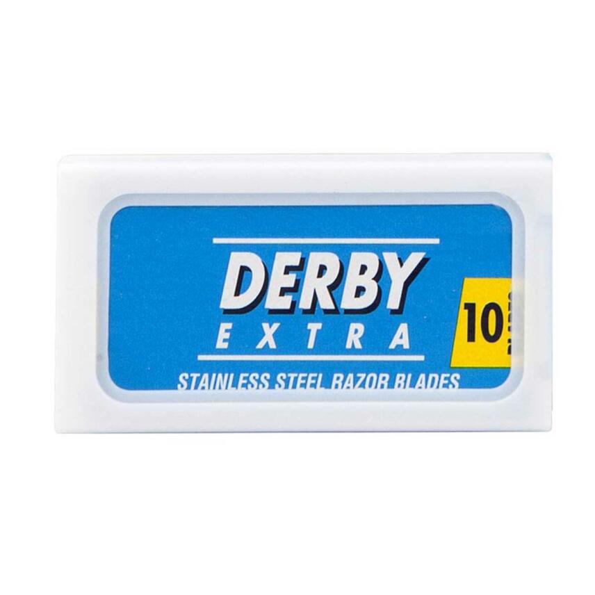 Derby Blue DE Razor Blades, 10 Blade Pack