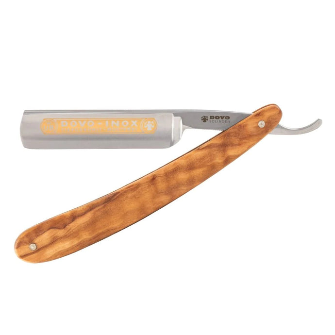 DOVO INOX (415875) STRAIGHT RAZOR - OLIVEWOOD 5/8