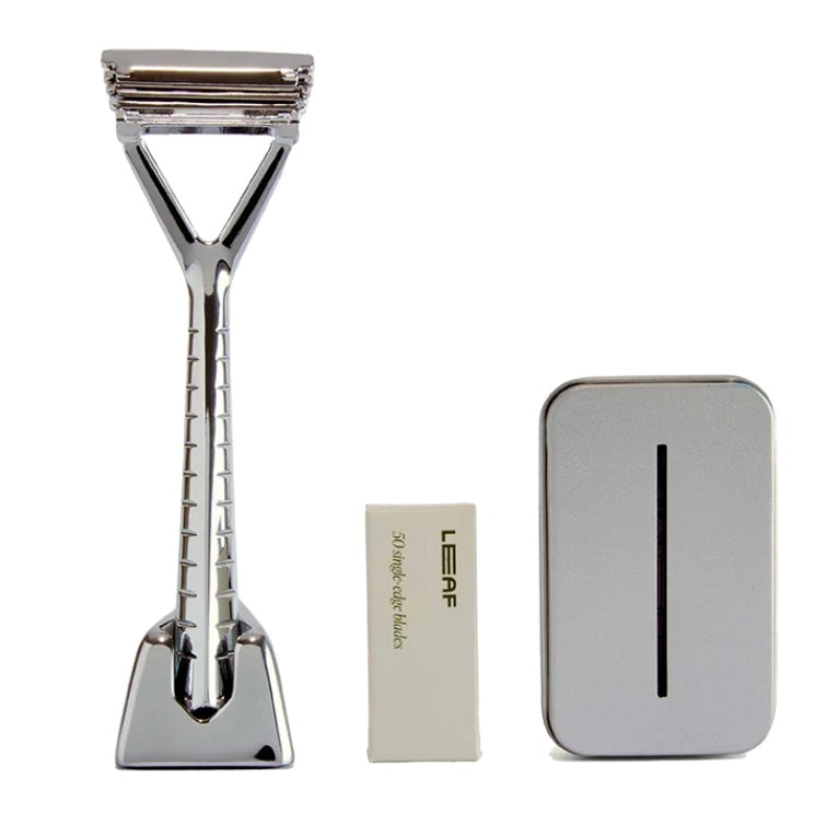 Loading Leaf Razor The Leaf Razor Shaving Kit Australia – SafetyRazors