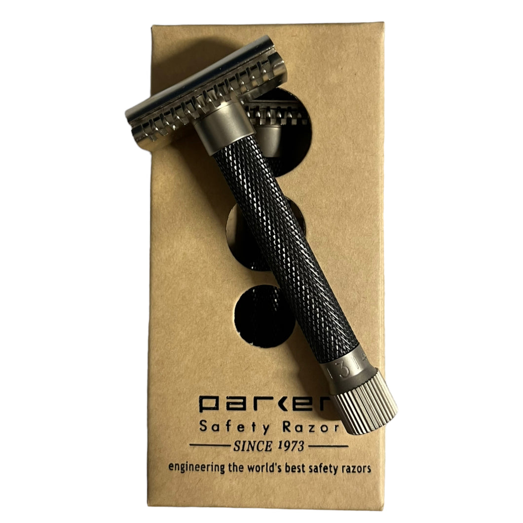 Parker Variant Adjustable Open Comb Safety Razor - Graphite
