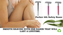Load image into Gallery viewer, Parker 29L Safety Double Edge Razor in Pink
