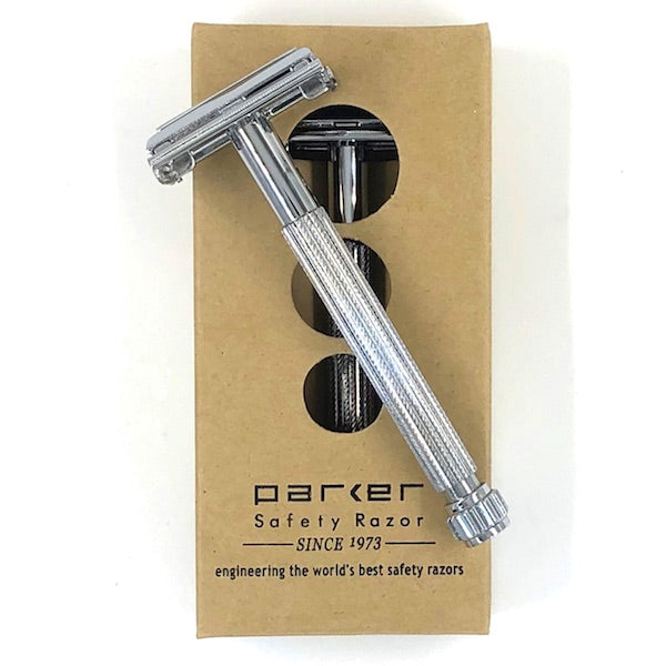 Women's Parker 29L Safety Razor making hair removal a breeze.