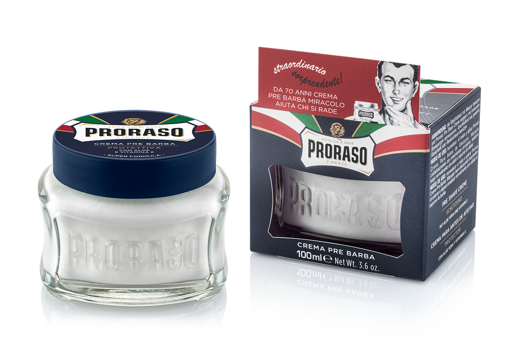 Proraso Blue Protect Aloe Vera Pre-Shave Cream 100ml