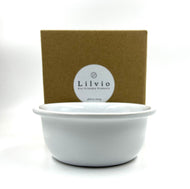 White Ceramic Shaving Bowl