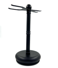 Load image into Gallery viewer, Parker Deluxe Matte Black  2-Prong Razor &amp; Brush Stand
