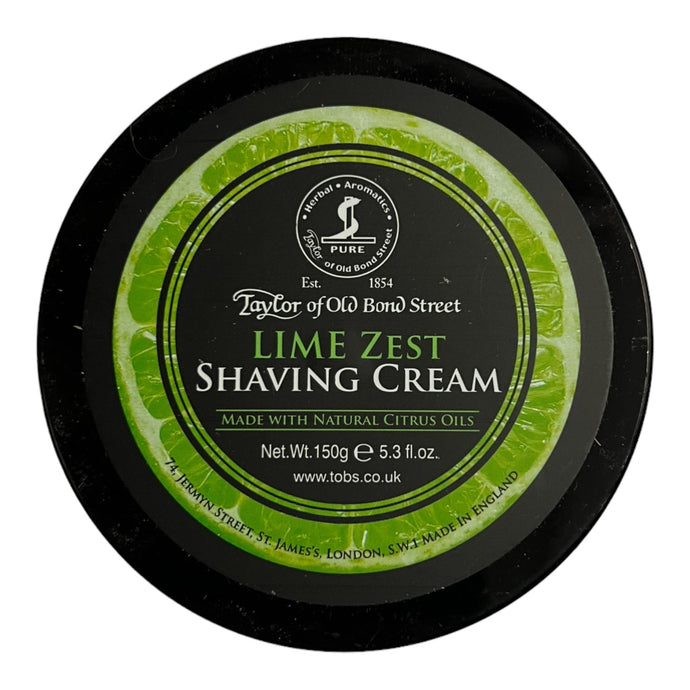 Taylor of old bond street Lime Zest Shaving Cream Bowl 150g