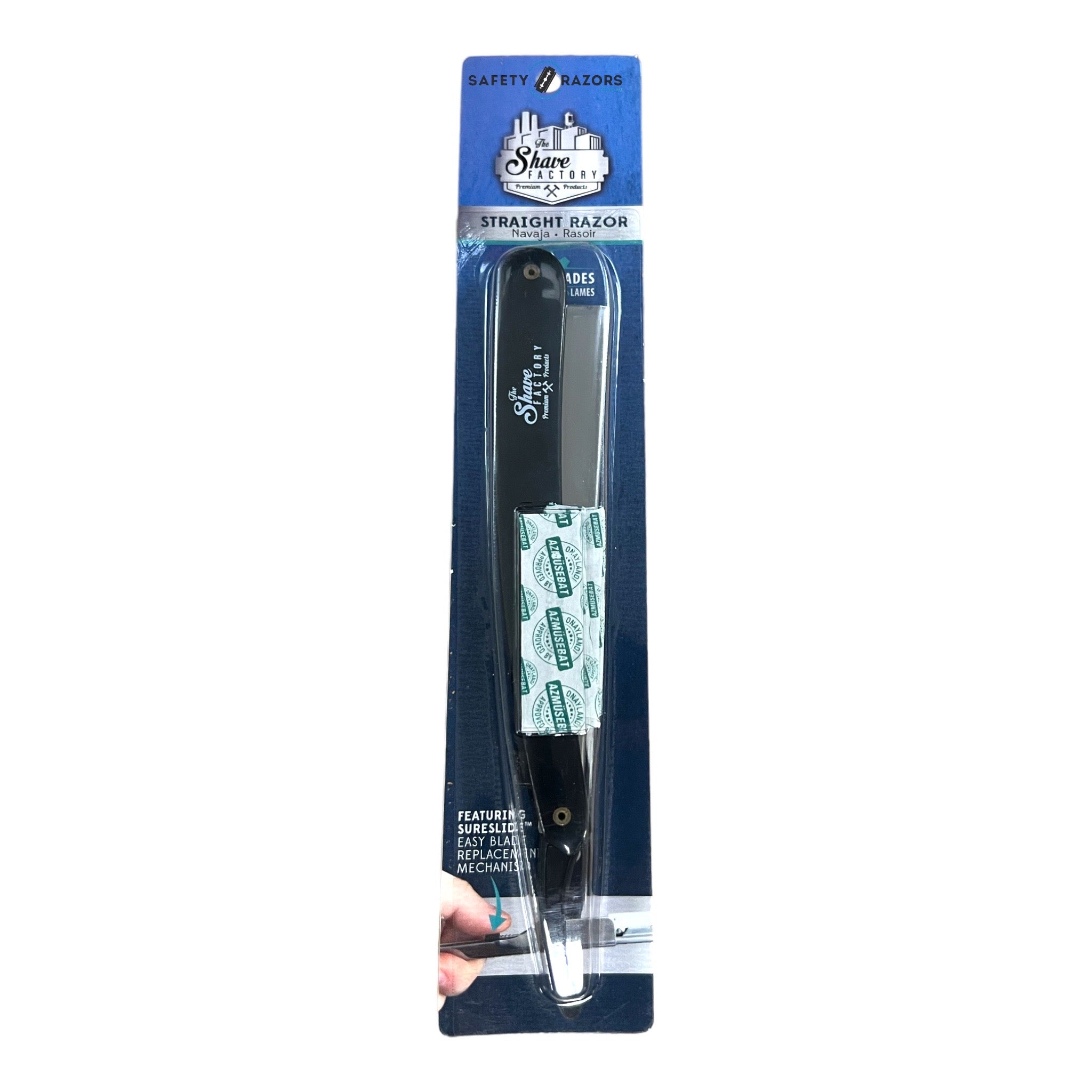 Sliding Razorblade Shave Factory Barber Sliding Straight Razor & 5 blades – SafetyRazors