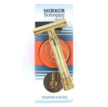 Load image into Gallery viewer, MERKUR HD Safety Razor 34G, Gold Plated
