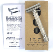 Load image into Gallery viewer, Parker Variant Adjustable Safety Razor, Essential Plastic Free Shaving Products
