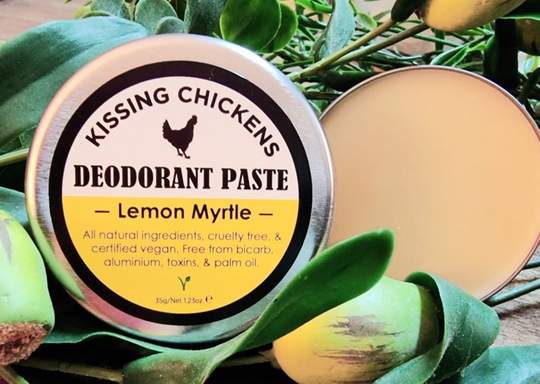 Kissing Chickens Bicarb-Free Natural Deodorant Paste - Lemon Myrtle 35g