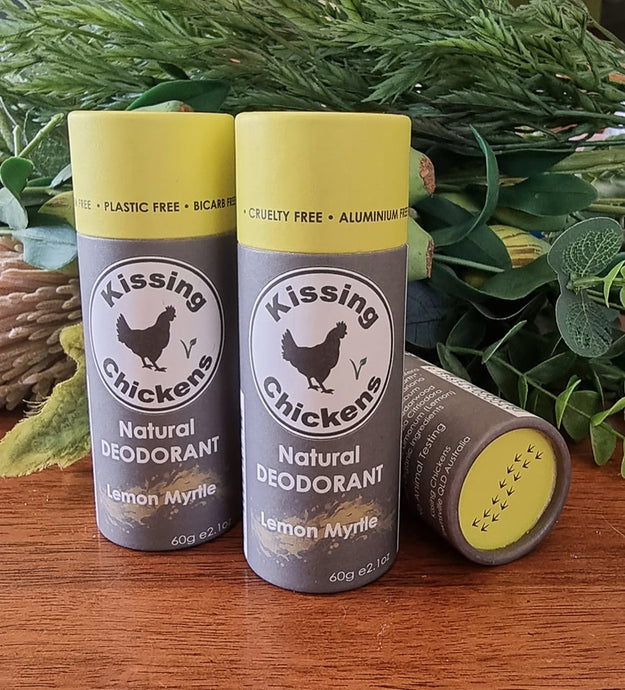 Kissing Chickens Organic Bicarb-free Deodorant Stick - Lemon Myrtle 60g