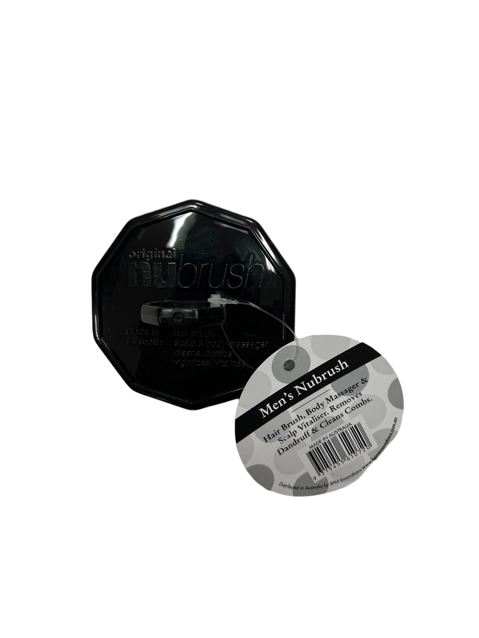 Nubrush Original Nubrush Hair Brush - Black – SafetyRazors