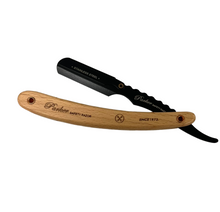Load image into Gallery viewer, Parker SRP Pine &amp; Stainless Steel Shavette Barber Razor
