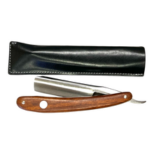 Load image into Gallery viewer, Copy of GOLD DOLLAR SW66 ROUND POINT STRAIGHT RAZOR 6/8&quot;, EBONY WOOD HANDLE
