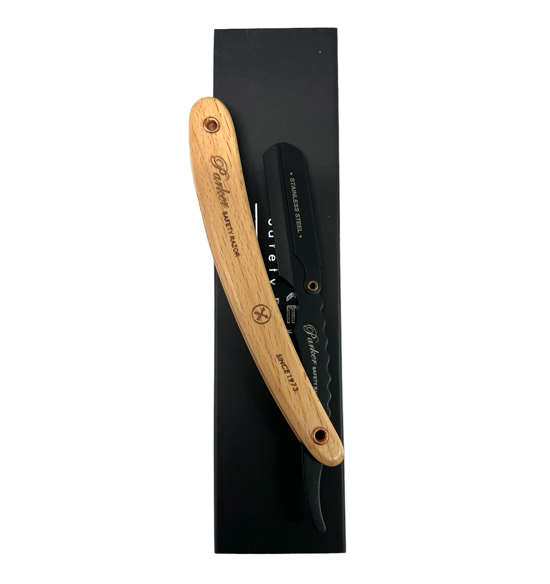 Parker - Shavette - Dark Sheesham Wood - Half Razor - SRDW